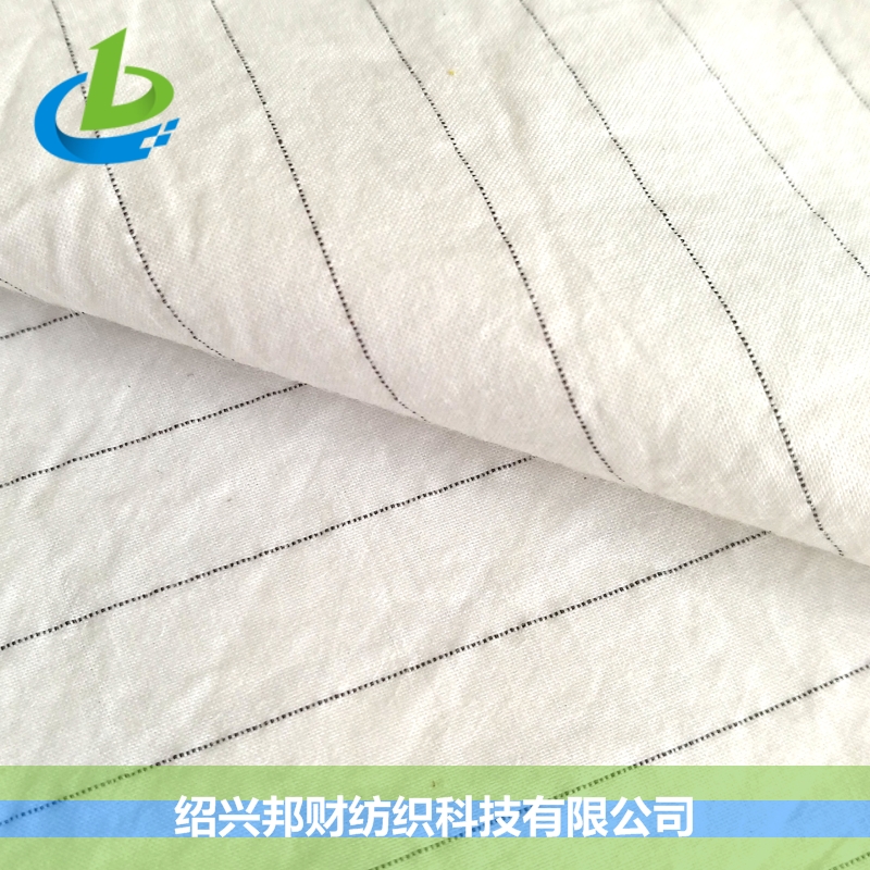 SILVER 123# 高支高密棉银纤维嵌条防羽绒布